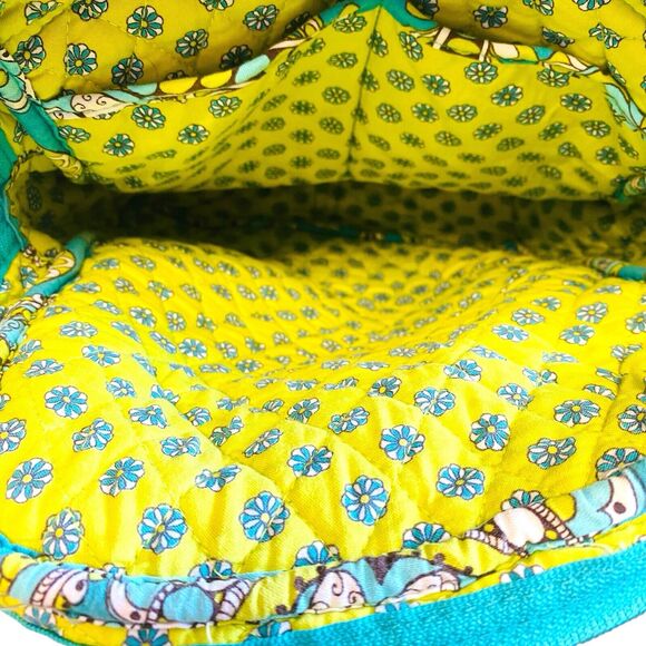 Vera Bradley Retired Peacock Green Small Quilted Backpack Vintage Paisley Purse - Picture 14 of 15